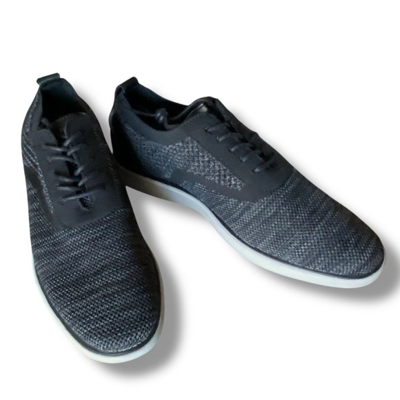 G.H. Bass Men’s‎ Connor KT Casual Lace-up Oxford Black/Grey Knit Upper - Picture 5 of 13